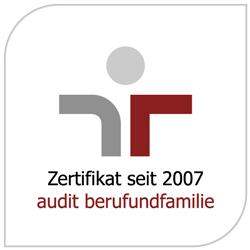 Bild des Zertifikats für den Audit berufundfamilie